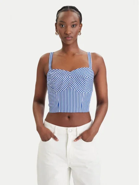 Guess Felső Regular Fit kék