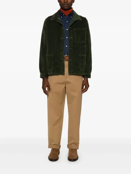 Manšestrová košile Polo Ralph Lauren zelená