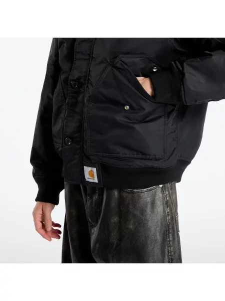 Яке Carhartt WIP Hd Oltera Bomber UNISEX Black/ Black XXL черно