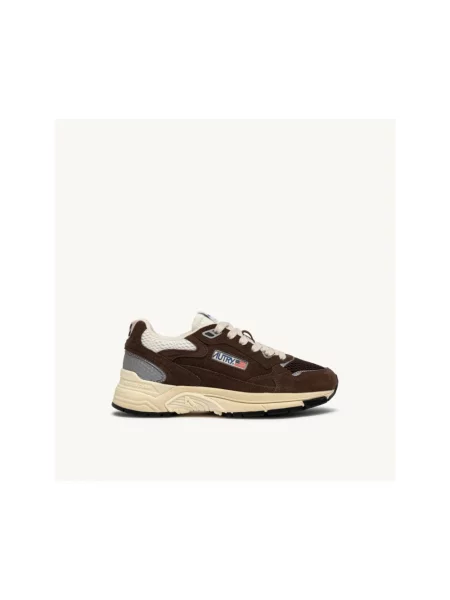 Sneakersy Autry brązowe