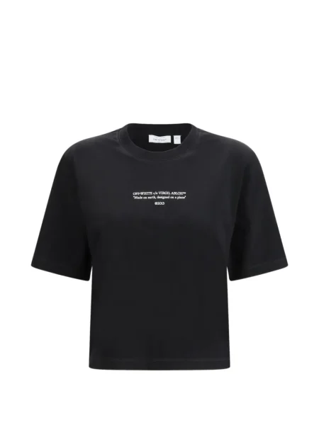 Tricou Off-white cu decolteu rotund alb