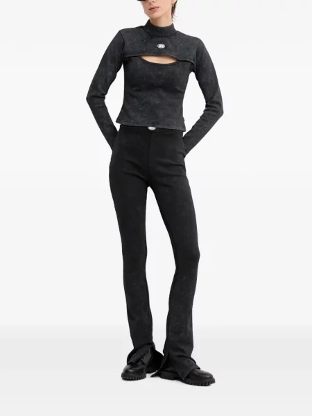 Pantaloni Alpha Industries evazate negru