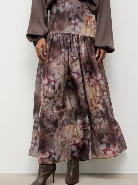 Fusta maxi Answear.lab gri