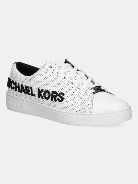 Кожени маратонки MICHAEL Michael Kors Keaton бяло