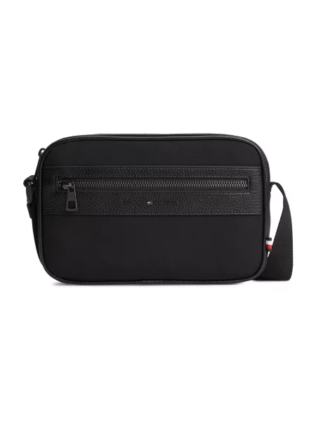 TOMMY HILFIGER Geantă de umăr negru
