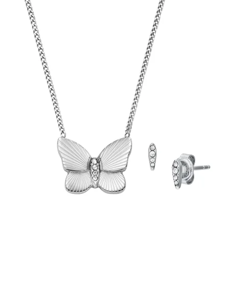 Palton Fossil transparente argintiu