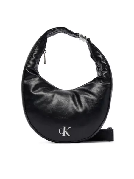 Calvin Klein Torba za čez ramo / bela črna