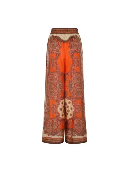 Spodnie Zimmermann z nadrukiem z wzorem paisley