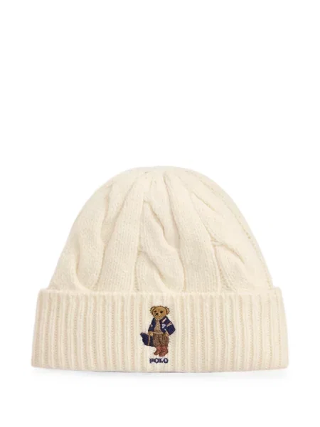 Είδος υφάσματος σκούφος Polo Ralph Lauren κλασικό με κορδόνια λευκό