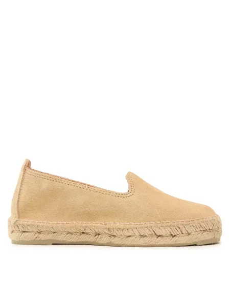 Еспадрильї Manebi Suede Flat Espadrilles бежевий