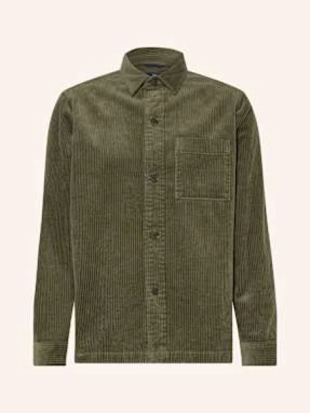 Strokesman's Manšestrová Košile Regular Fit olivová