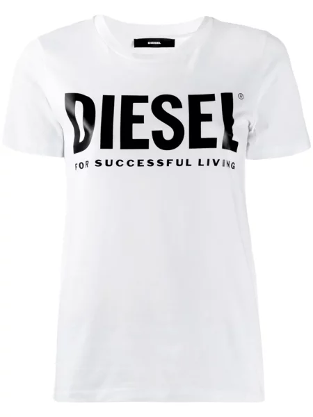Μπλούζα Diesel με αυτόγραφο λευκό