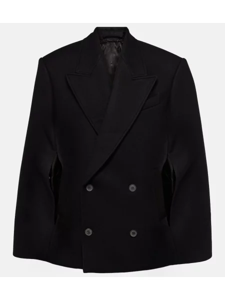 Palton Wardrobe.nyc de lână negru