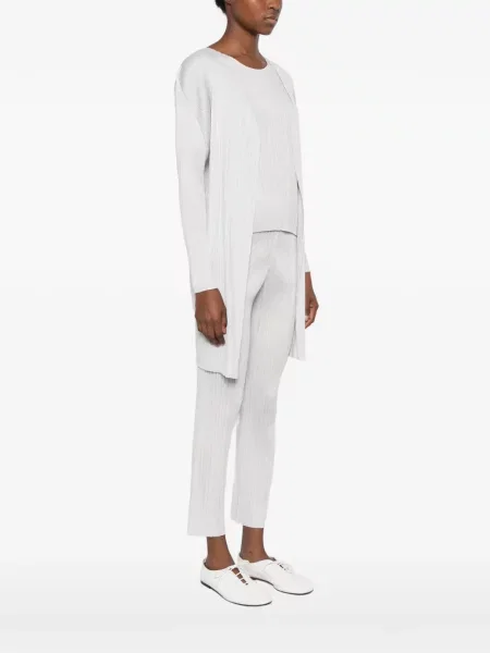 Paltas Pleats Please Issey Miyake pilka