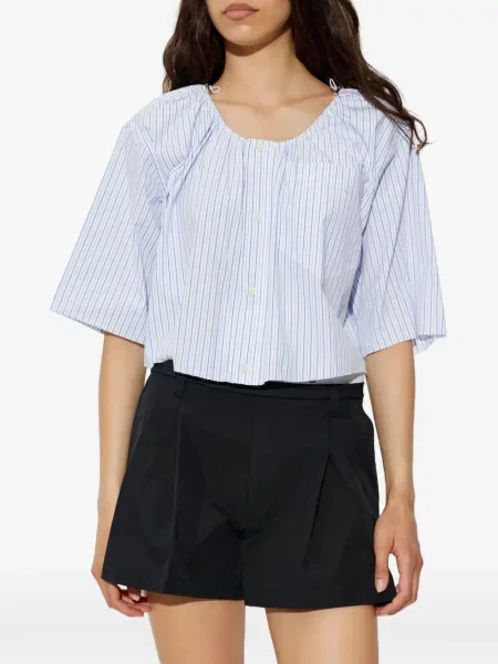 Decupat top Alexander Wang alb