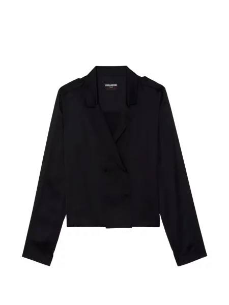 Bluză Zadig&voltaire cu două rânduri de nasturi negru