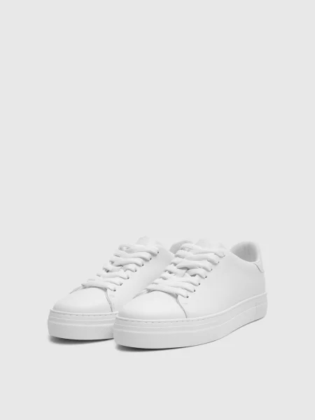Sneakerși Selected alb