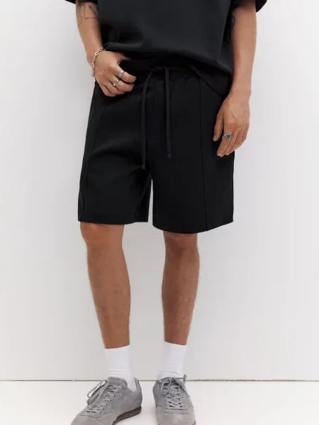 Pull&Bear Pantaloni negru