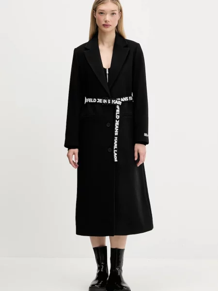 Karl Lagerfeld Jeans palton negru alb