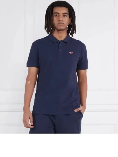 Tommy Jeans Tenisz póló TJM CLSC XS BADGE kék
