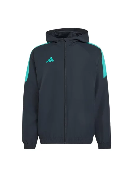ADIDAS PERFORMANCE Sportovní bunda Tiro 26 Essentials tmavě šedá / mátová černá