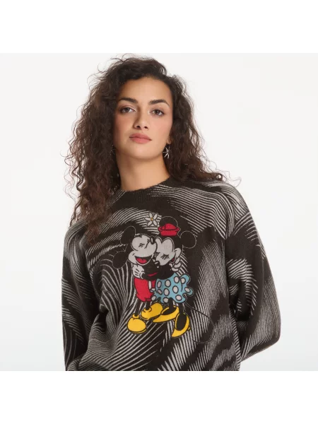 Пуловер Desigual Hug Mickey Pullover Black S черно