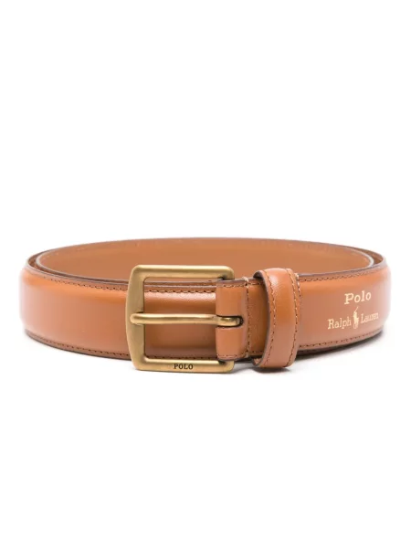 Kožne dugo čarape Polo Ralph Lauren karirane smeđa