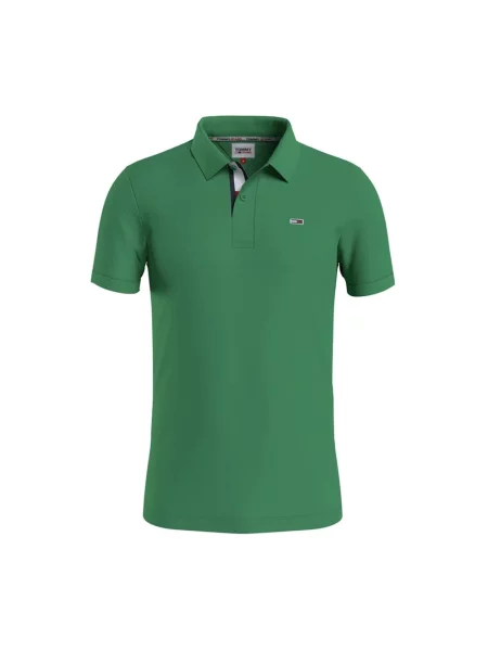 Koszulka polo Tommy Jeans zielona