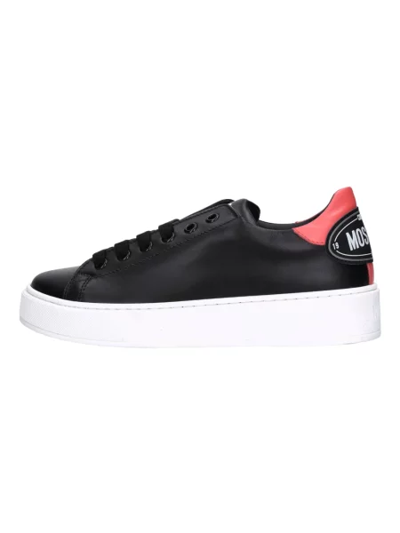 Sneakersy Moschino skórzane czarne