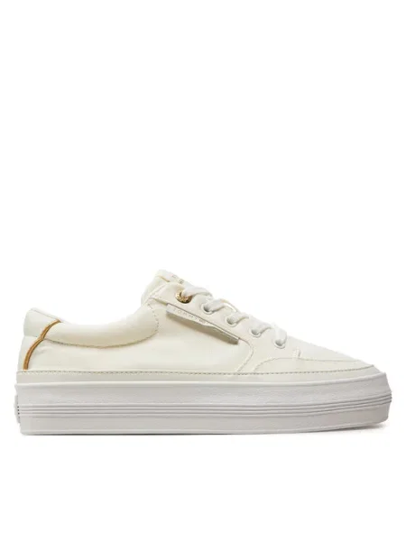 Tommy Hilfiger Сникърси Essential Vulc Textile Sneaker Екрю