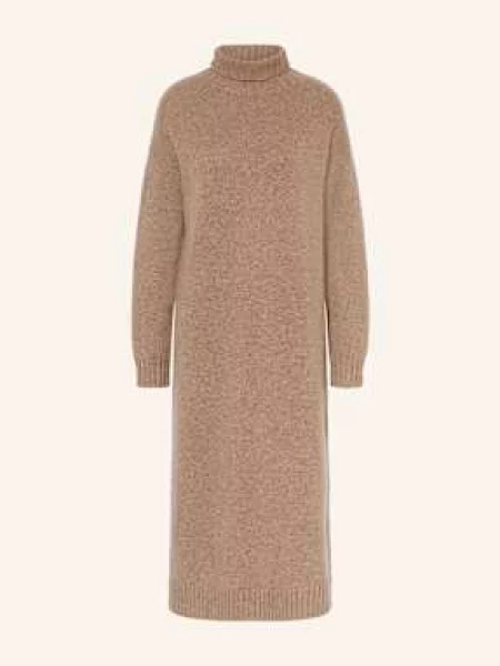 Max Mara Sukienka Z Kaszmiru Summer braun beżowa
