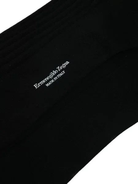 Pletene čarape Zegna crna