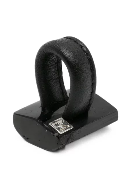 Inel Monies din piele cu bretele negru