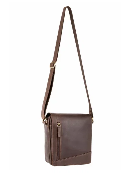 Кожаная сумка Visconti коричневая