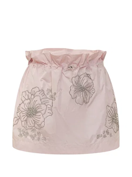 Mini fusta mini Des Phemmes cu model floral mini roz