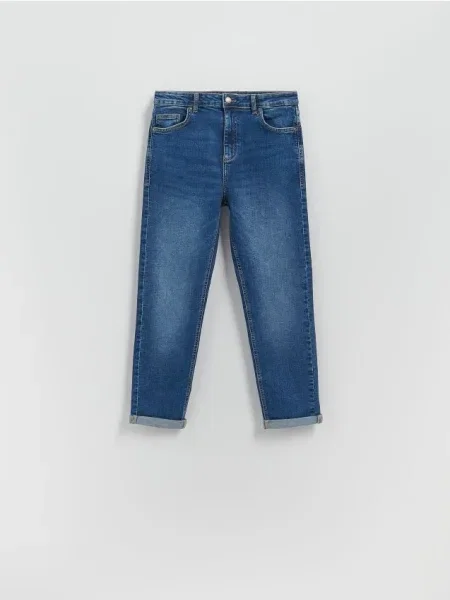 Reserved Blugi boyfriend bleumarin