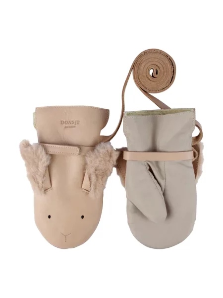 Donsje Детски ръкавици Kapi Exclusive Mittens Fluffy Bunny розово