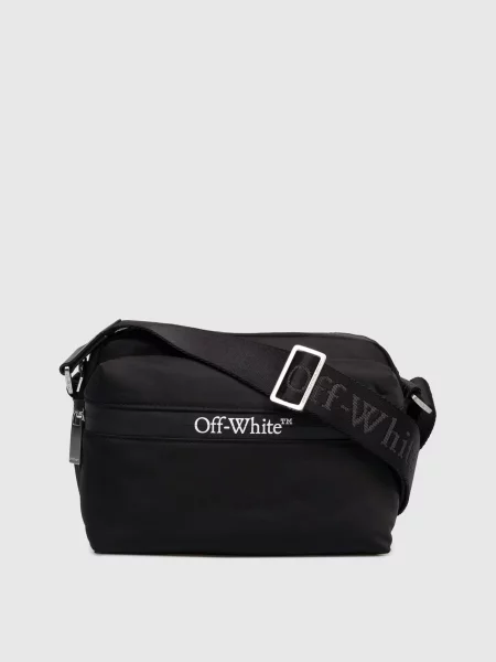 Сумка кольору з принтом логотипа Off-white чорного