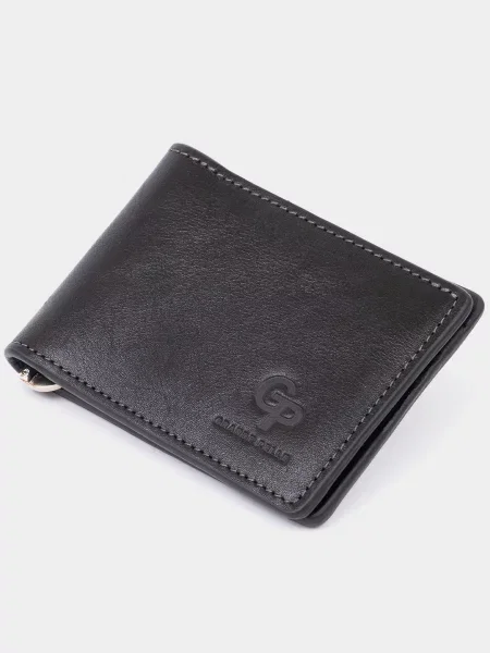 Кожаный кошелек Grande Pelle черный