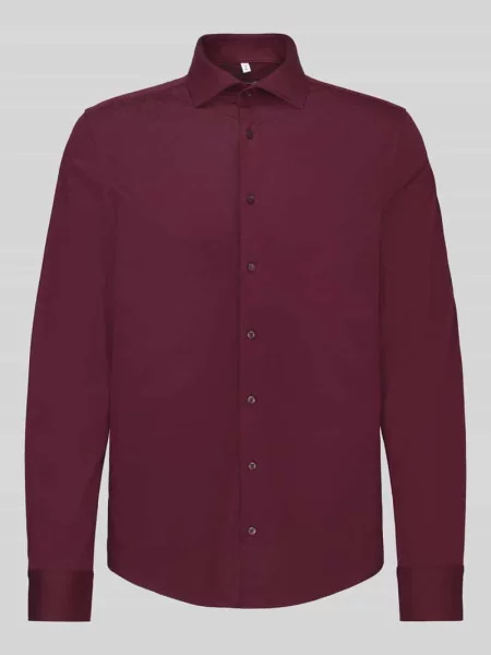 Koszula biznesowa o kroju slim fit z mieszanki bawełny i modalu model Light Spread Kent' Seidensticker