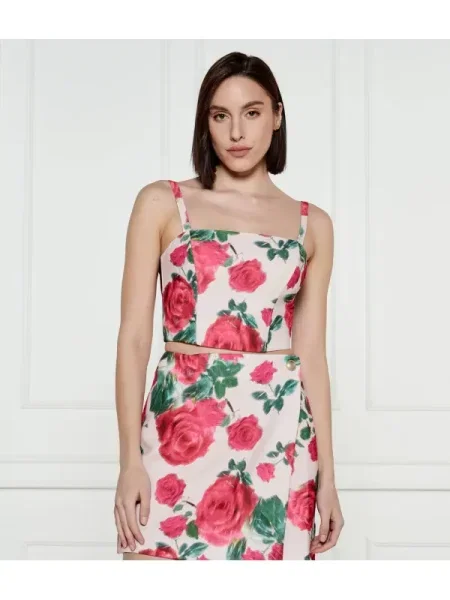 GUESS Top | Cropped Fit rózsaszín