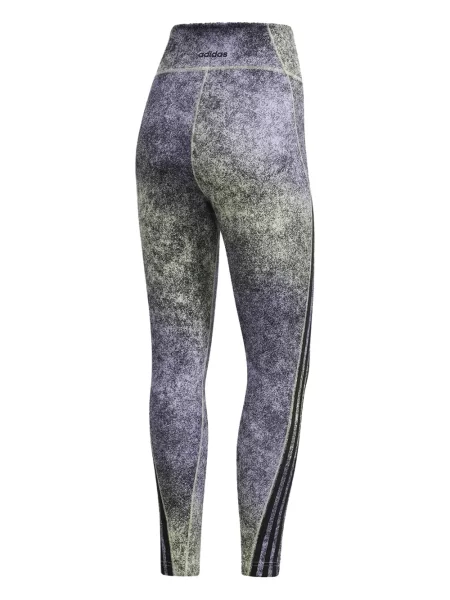 Pruhované krajkové pruhované tričko Adidas s vázáním šedé