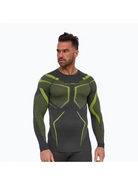 Кофта термоактивна Brubeck Dry graphite/lime