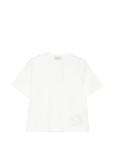 Тениска Agnona бродирана бяло