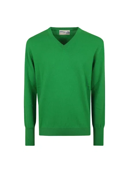 Sweter Ballantyne z kaszmiru zielony