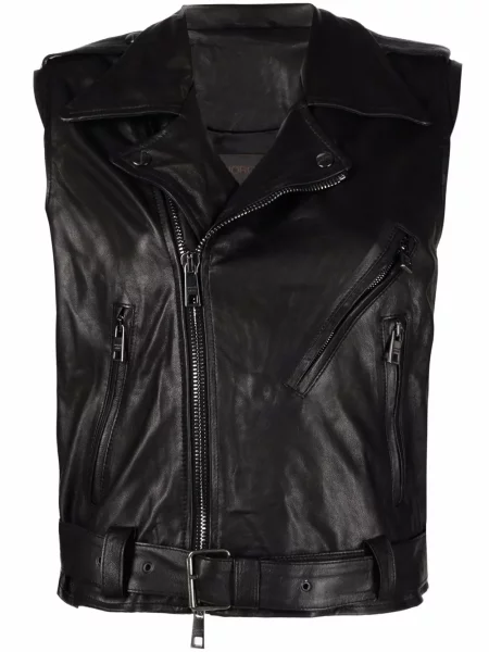 Моторист кожено яке Giorgio Brato черно