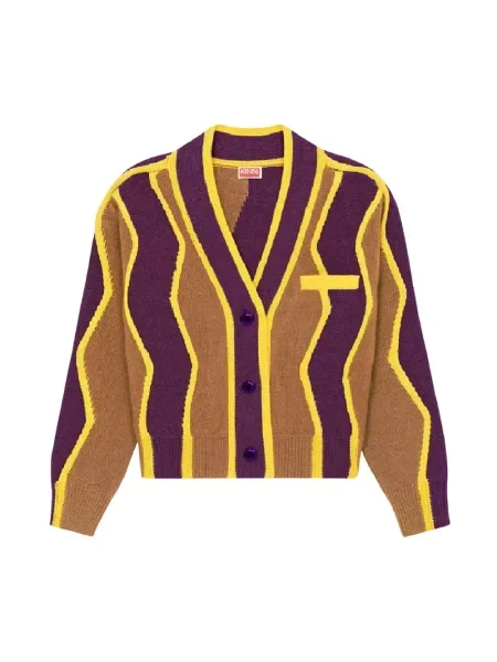 Kardigan Kenzo z autografem wełniany