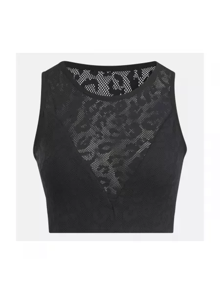 Reebok Podprsenka Bralette Mesh Bralette černá