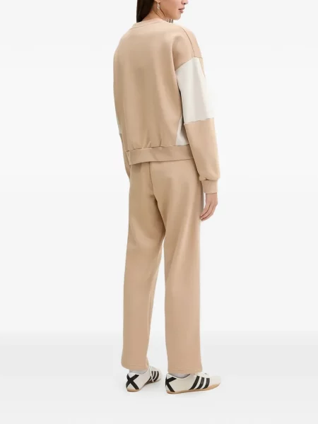 Pantaloni Adidas tricotate cu autograf alergare albastru
