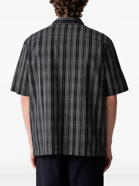 Scurt cămașă Fred Perry în carouri cu imagine albastru